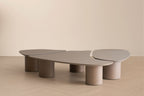 Connie - Modern White Oak Nesting Coffee Table Set