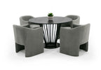 Conroy - Modern Black Round Dining Table
