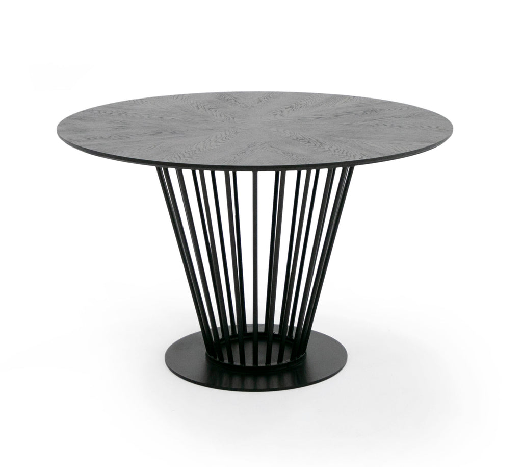 Conroy - Modern Black Round Dining Table