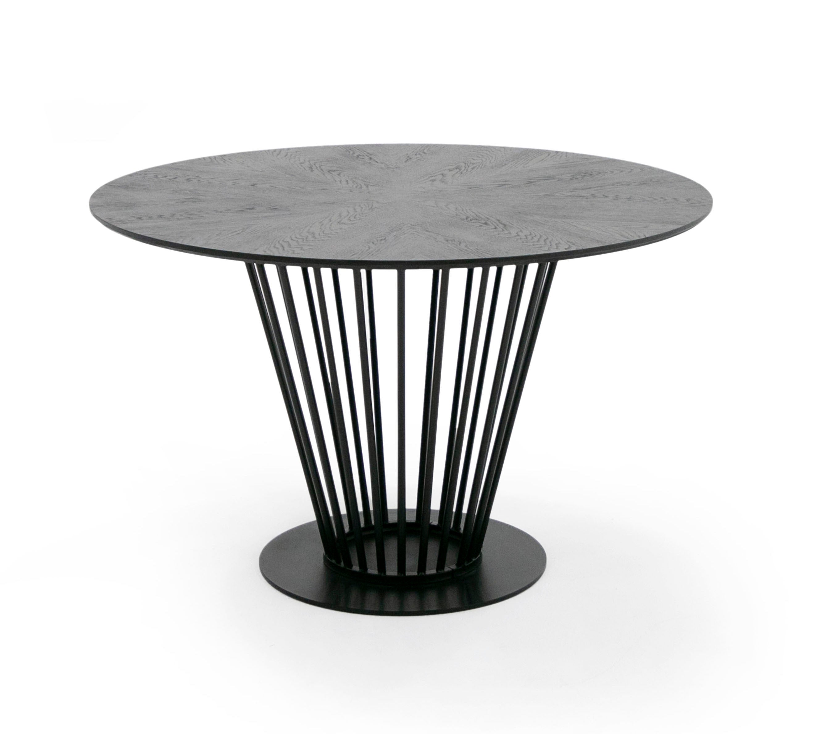 Conroy - Modern Black Round Dining Table