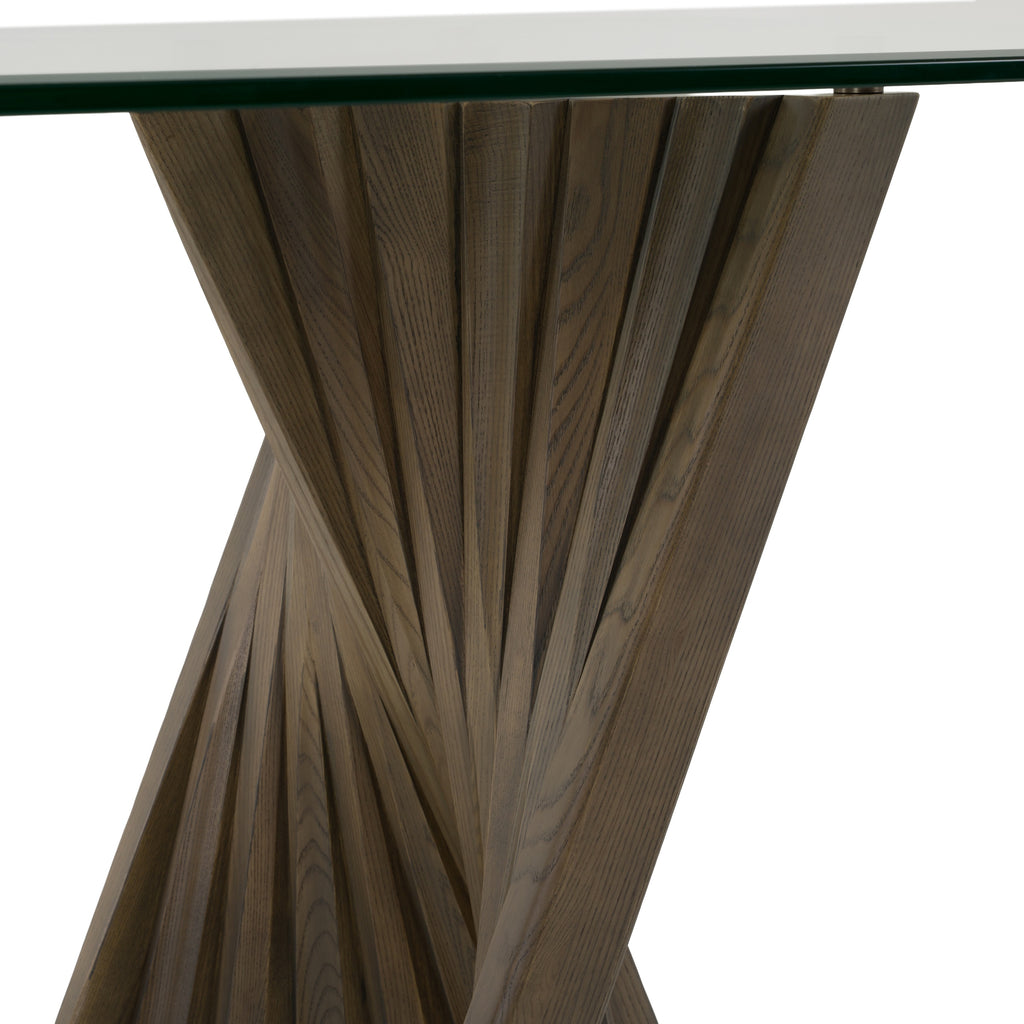 Corbin Mid-Century Glass Dining Table