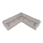 Crockett - Modern Light Grey Fabric Sectional Sofa