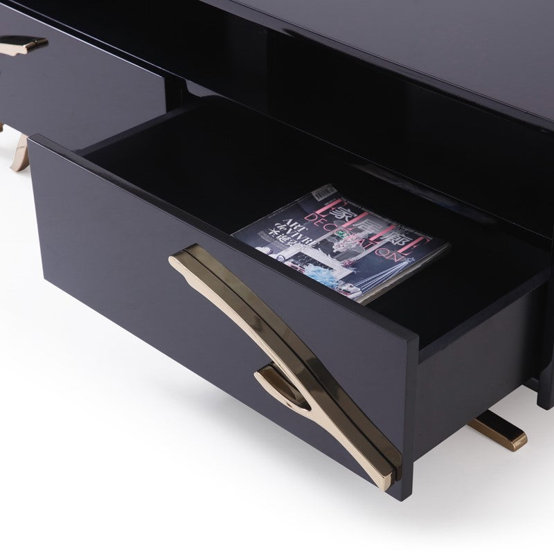 Legend Modern Black & Gold Coffee Table