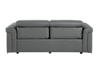 1126 Divanitalia Power Reclining Sofa in Top Grain Italian Leather with 2 Power Recliners & Power Headrests