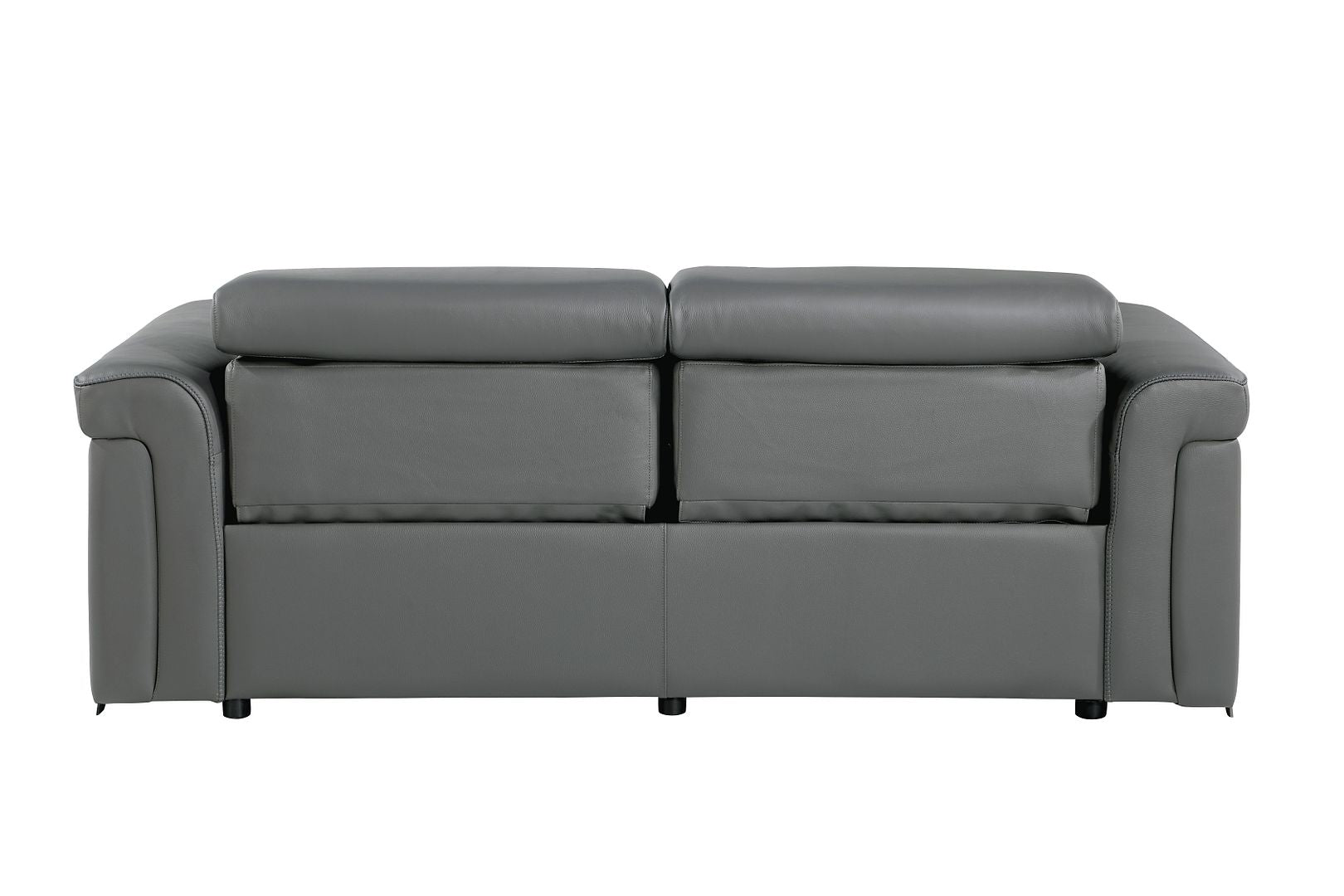 1126 Divanitalia Power Reclining Sofa in Top Grain Italian Leather with 2 Power Recliners & Power Headrests