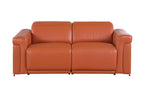1126 Divanitalia 6-Piece Modular Power Reclining Sofa, Loveseat & Chair Set in Top Grain Italian Leather with 5 Power Recliners & Power Headrests - Camel - SKU 1126-CAMEL-6.5-HT-3PC - view 8