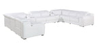1116 Divanitalia 10-Piece U-Shaped Sectional Sofa in Top Grain Italian Leather with 4 Power Recliners & Power Headrests - White - SKU 1116-WHITE-10PC-4PWR-U-SECTIONAL-GROUP - view 4