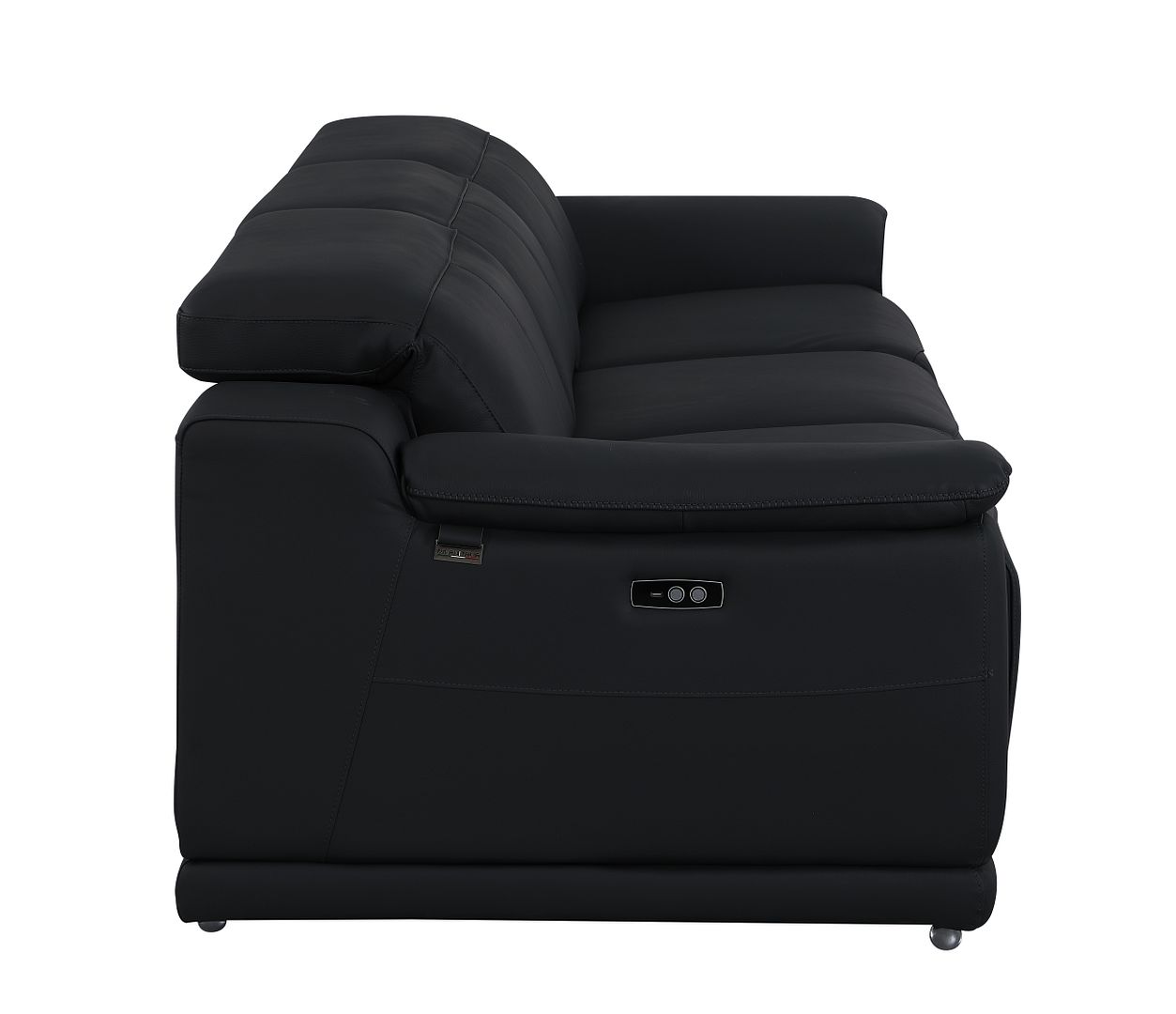9762 Divanitalia 3-Piece Modular Power Reclining Sofa with 3 Power Recliners in Top Grain Italian Leather