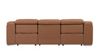 1116 Divanitalia 3-Piece Modular Power Reclining Sofa in Top Grain Italian Leather with 2 Power Recliners & Power Headrests