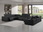 2679 10-Piece U-Shaped Power Reclining Sectional Sofa in Genuine Leather - 4 Recliners