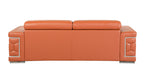 692 Divanitalia Sofa with Adjustable Headrest in Top-grain Italian Leather - Camel - SKU 692-S-CAMEL - view 4