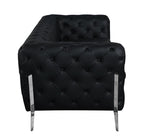 970 Divanitalia 2-Piece Sofa Set in Top-grain Italian Leather - Black - SKU 970- BLACK 2PC (S/L) - GROUP - view 7