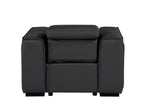 1126 Divanitalia Top Grain Italian Leather Power Reclining Chair with Power Headrests