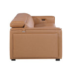 1224 Divanitalia 3-Piece Modular Power Reclining Sofa in Top Grain Italian Leather with 2 Power Recliners & Power Headrests