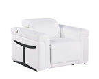 1126 Divanitalia Power Reclining Sofa, Loveseat & Chair Set in Top Grain Italian Leather with 5 Power Recliners & Power Headrests - White - SKU 1126-WHITE-3PC - view 8