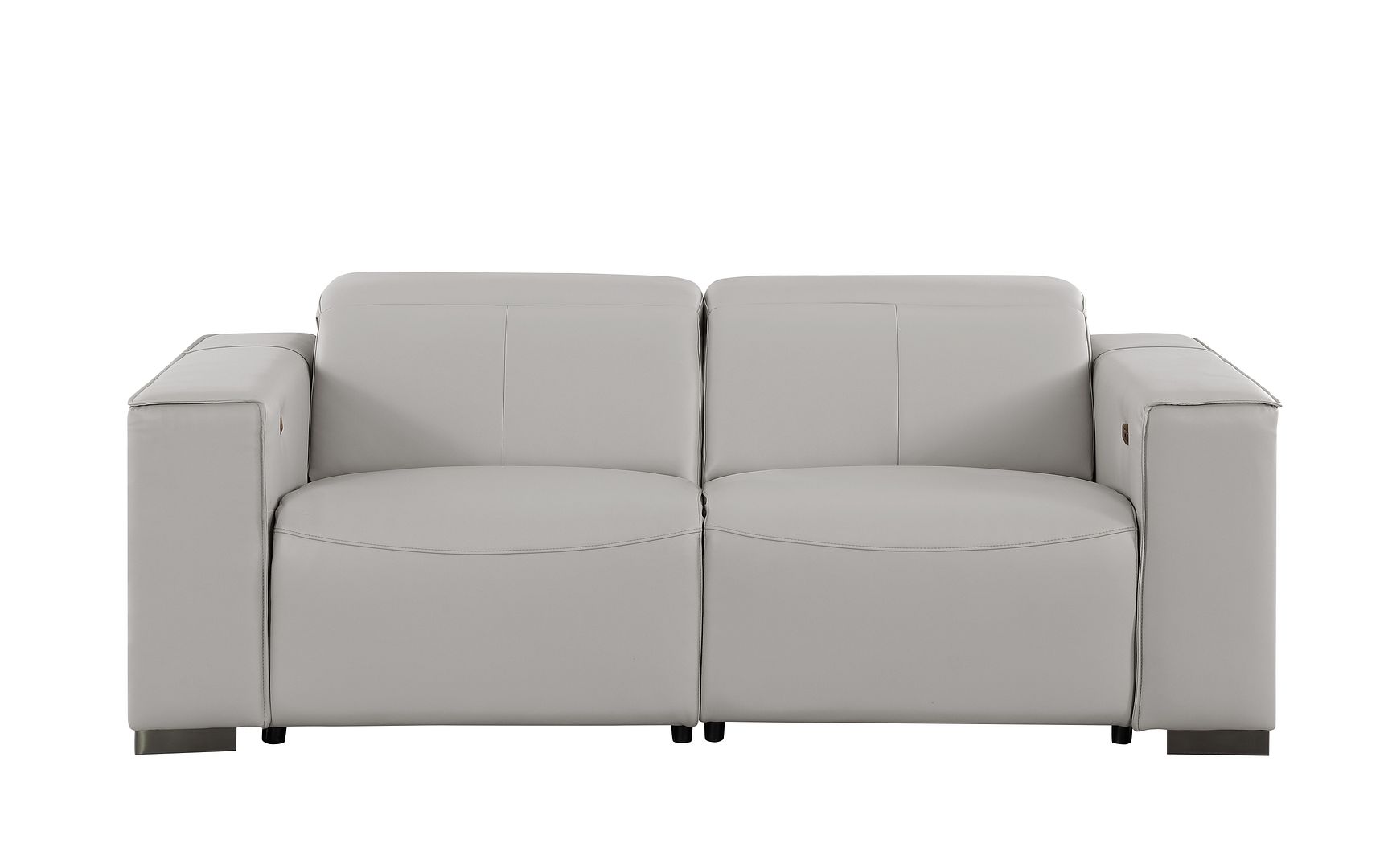 1208 Genuine Leather Dual Power Reclining Loveseat