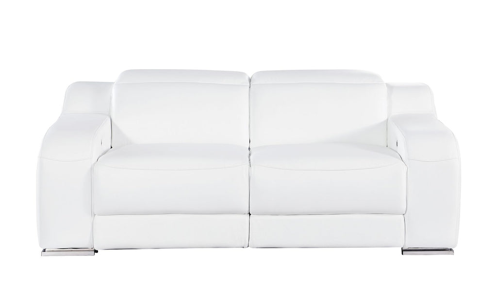 1116 Divanitalia 2-Piece Modular Power Reclining Loveseat in Top Grain Italian Leather with 2 Power Recliners & Power Headrests
