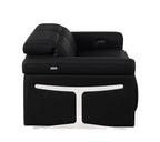 1126 Divanitalia 2-Piece Modular Power Reclining Loveseat in Top Grain Italian Leather with 2 Power Recliners & Power Headrests - Black - SKU 1126-BLACK-2.2-HT - view 8