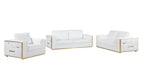 1130 Divanitalia 3-Piece Sofa Set in Top-grain Italian Leather - White - SKU 1130-WHITE-3PC - view 2
