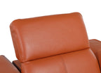 1224 Divanitalia 6-Piece L-Shaped Sectional Sofa in Top Grain Italian Leather with 3 Power Recliners & Power Headrests