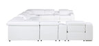 1116 Divanitalia 12-Piece U-Shaped Sectional Sofa in Top Grain Italian Leather with 4 Power Recliners & Power Headrests