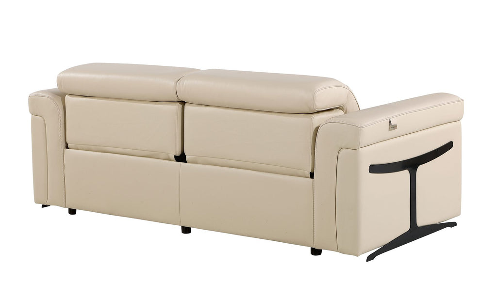 1126 Divanitalia Power Reclining Sofa in Top Grain Italian Leather with 2 Power Recliners & Power Headrests