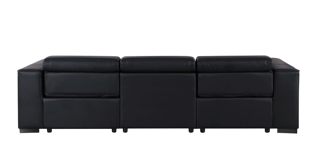 1208 Genuine Leather Triple Power Reclining Sofa