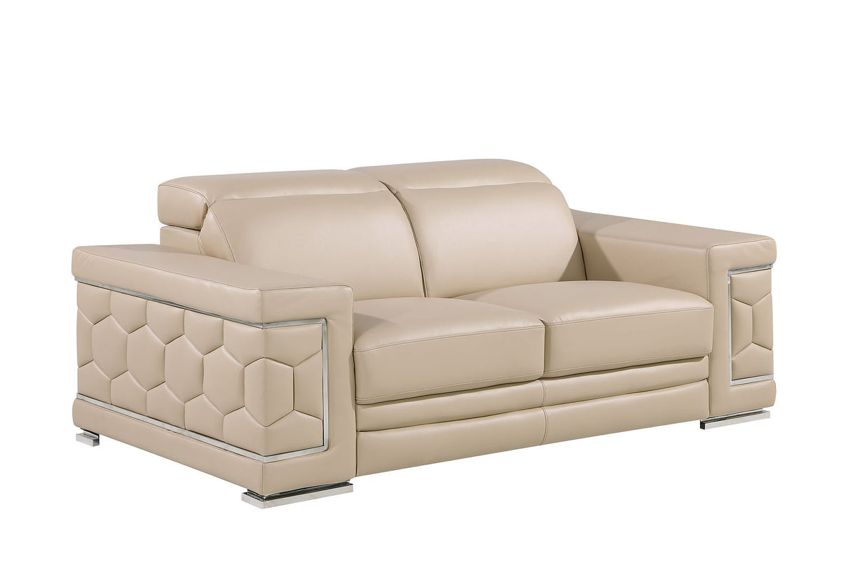 296 Genuine Loveseat - Beige - SKU 296-BEIGE-L - view 2