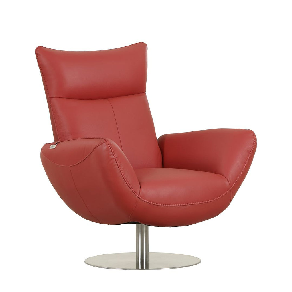 C74 Divanitalia Swivel Chair in Top-grain Italian Leather