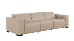 1208 Genuine Leather Triple Power Reclining Sofa