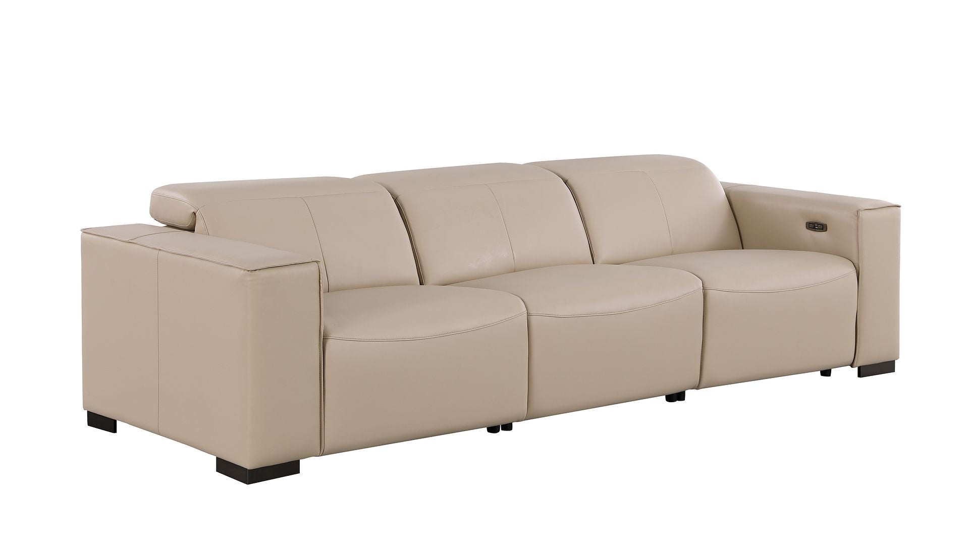 1208 Genuine Leather Triple Power Reclining Sofa