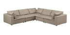 1100 Divanitalia 5-Piece L-Shaped Sectional Sofa - Top-grain Italian Leather