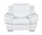 4572 Modern Genuine Leather 3-Piece Sofa Set - White - SKU 4572 WHITE 3PC (S/L/C) - GROUP - view 3