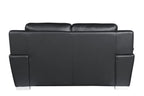 4572 Modern Genuine Leather Loveseat - Black - SKU 4572-L-BLACK - view 3