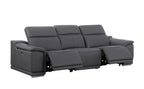 9762 Divanitalia 3-Piece Modular Power Reclining Sofa with 2 Power Recliners in Top Grain Italian Leather