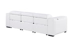 1224 Divanitalia 3-Piece Modular Power Reclining Sofa in Top Grain Italian Leather with 3 Power Recliners & Power Headrests - White - SKU 1224-WHITE-3.3-HT - view 6