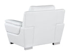 4572 Modern Genuine Leather Chair - White - SKU 4572-CH-WHITE - view 3