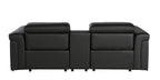 1126 Divanitalia 3-Piece Modular Power Reclining Loveseat in Top Grain Italian Leather with 2 Power Recliners & Power Headrests