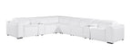 1224 Divanitalia 8-Piece L-Shaped Sectional Sofa in Top Grain Italian Leather with 3 Power Recliners & Power Headrests - White - SKU 1224-WHITE-8PC-3PWR-SECTIONAL - view 3