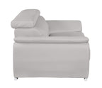 4571 Modern Genuine Leather Loveseat - Light Grey - SKU 4571-L-LT-GREY - view 3