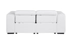 1224 Divanitalia 2-Piece Modular Power Reclining Loveseat in Top Grain Italian Leather with 2 Power Recliners & Power Headrests
