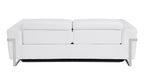 990 Divanitalia Power Reclining Sofa with Power Headrest in Top-grain Italian Leather - White - SKU 990-WHITE-S - view 4