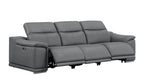 2679 Genuine Leather Reclining Set - Sofa and Loveseat with 5 Power Recliners - Dark Grey - SKU 2679-DK-GRAY-6.5-HT-2PC - view 3