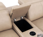 2679 8-Piece L-Shaped Power Reclining Sectional Sofa in Genuine Leather - 4 Recliners
