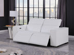 1208 Genuine Leather Dual Power Reclining Loveseat