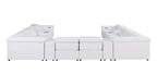 1208 12 Piece U-Shaped Leather Sectional Sofa with 4 Power Recliners & Power Headrest