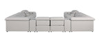 1116 Divanitalia 12-Piece U-Shaped Sectional Sofa in Top Grain Italian Leather with 4 Power Recliners & Power Headrests