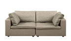1100 Divanitalia 3-Piece Sofa Set - Top-grain Italian Leather with Ottoman