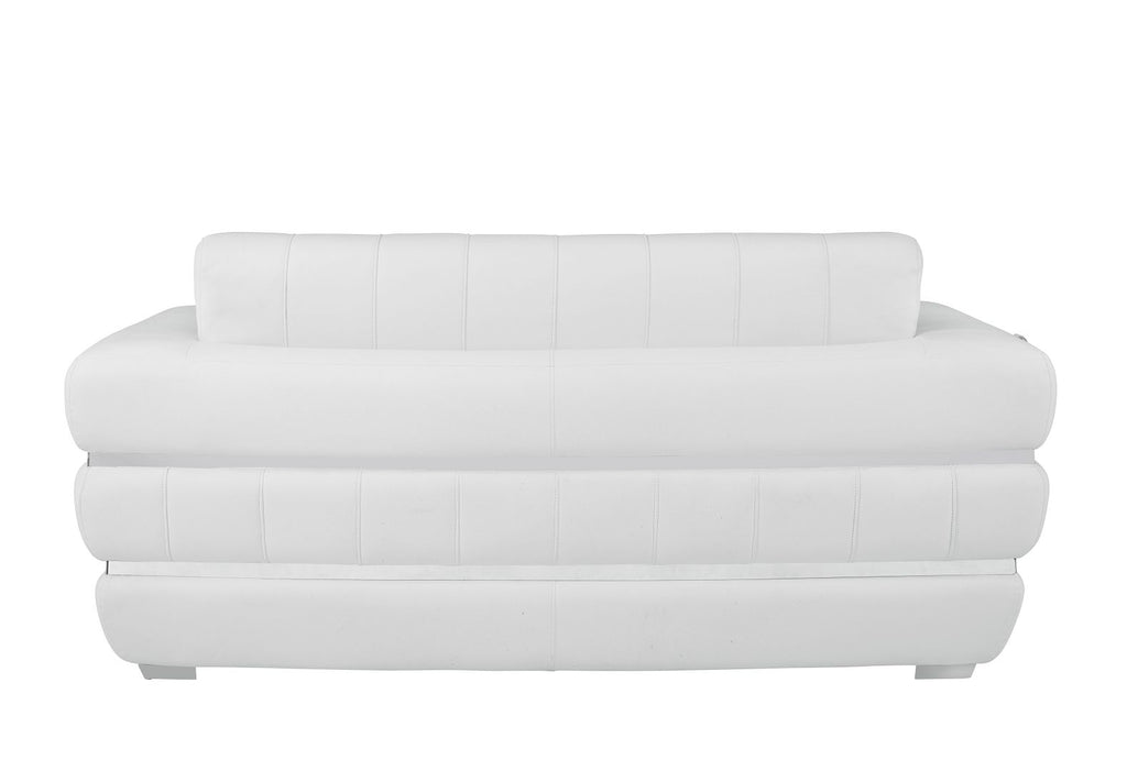 904 Divanitalia Loveseat in Top-grain Italian Leather - White - SKU 904-L-WHITE - view 3