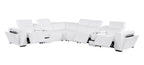 1224 Divanitalia 8-Piece L-Shaped Sectional Sofa in Top Grain Italian Leather with 3 Power Recliners & Power Headrests - White - SKU 1224-WHITE-8PC-3PWR-SECTIONAL - view 4